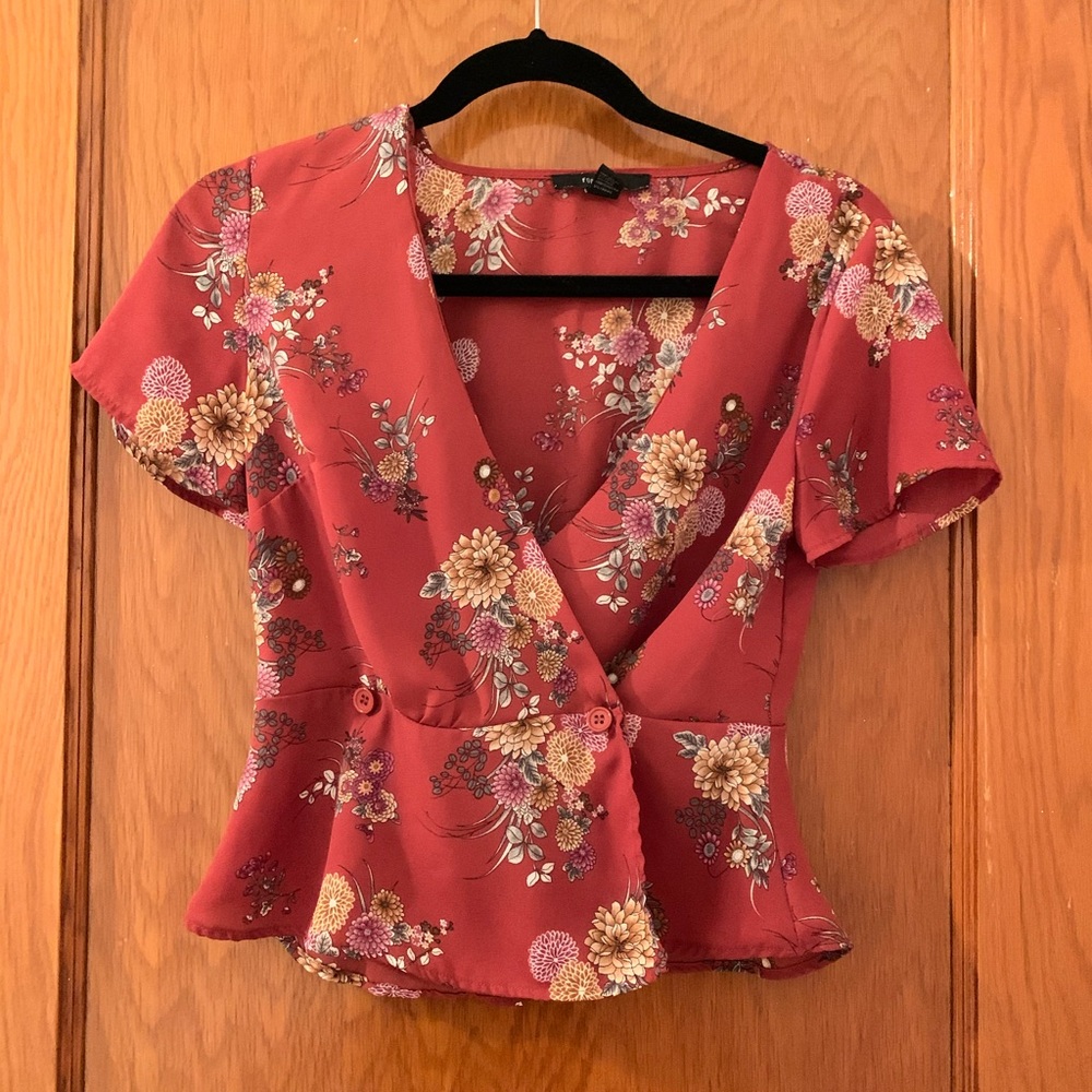 Forever 21 Floral Croptop
